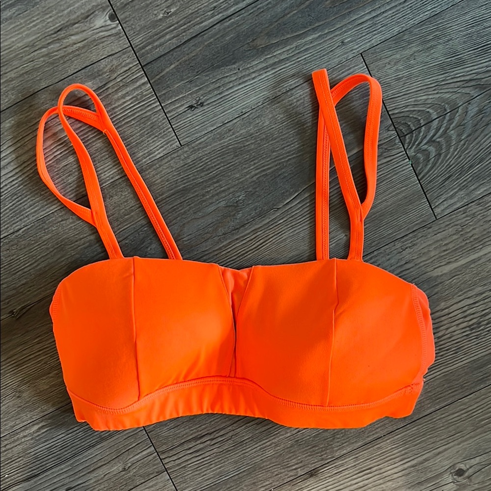 ALO Yoga Facet Sports Bra – Convertible Straps - Neon Lily (LIKE NEW)